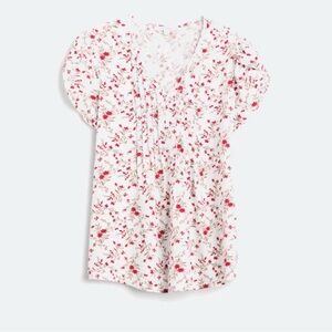 Monday fun, cute tulip sleeved floral top.  XXL Like New